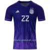 Camiseta de fútbol Argentina L. MARTINEZ 22 Segunda Equipación Mundial 2022 - Hombre